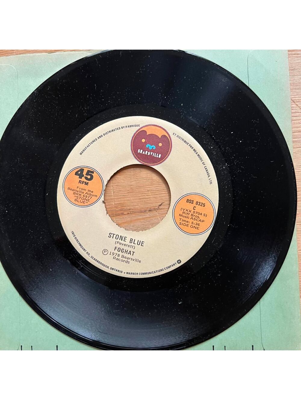 Foghat - Stone Blue/Chevrolet 45rpm VG+ R10